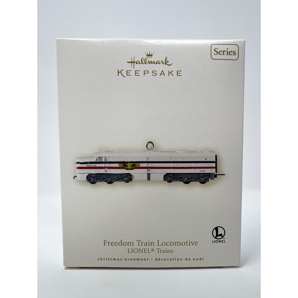 Hallmark Ornament Lionel Freedom Train Locomotive 2007 White NEW QX2347